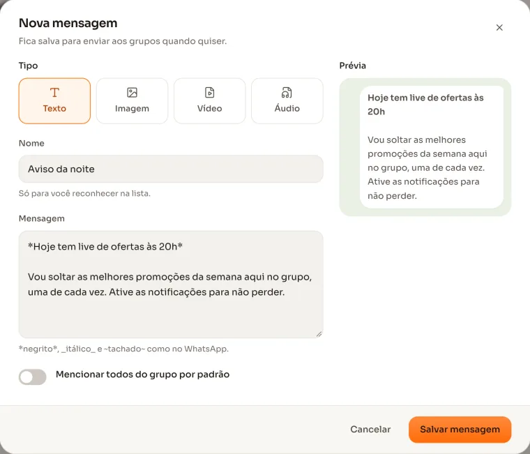 Capa do artigo com modelos de mensagens de oferta para WhatsApp que convertem